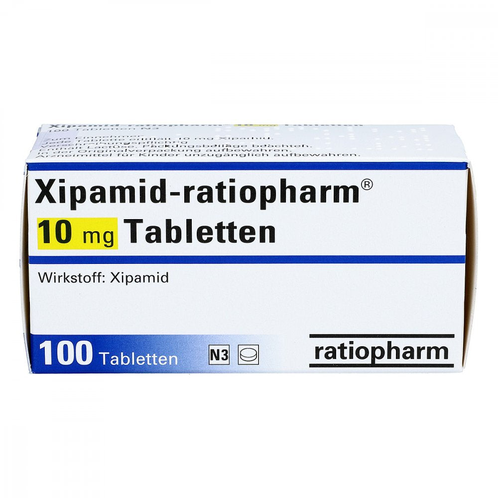 Das Produktfoto zeigt Xipamid-Ratiopharm 10 Mg Tabletten (100 stk) PZN 03691542