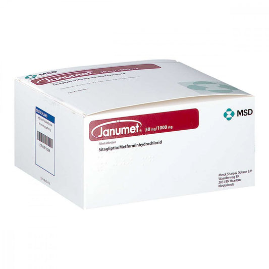 Janumet 50 Mg/1000 Mg Filmtabletten (196 stk)