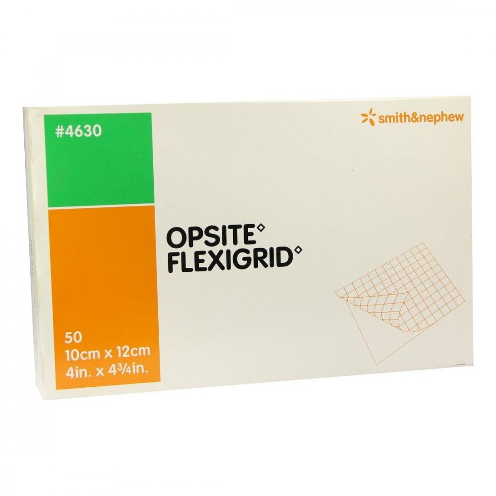 Das Produktfoto zeigt Opsite Flexigrid Transp.Wundverb.10x12 Cm Steril (50 stk) PZN 03722308