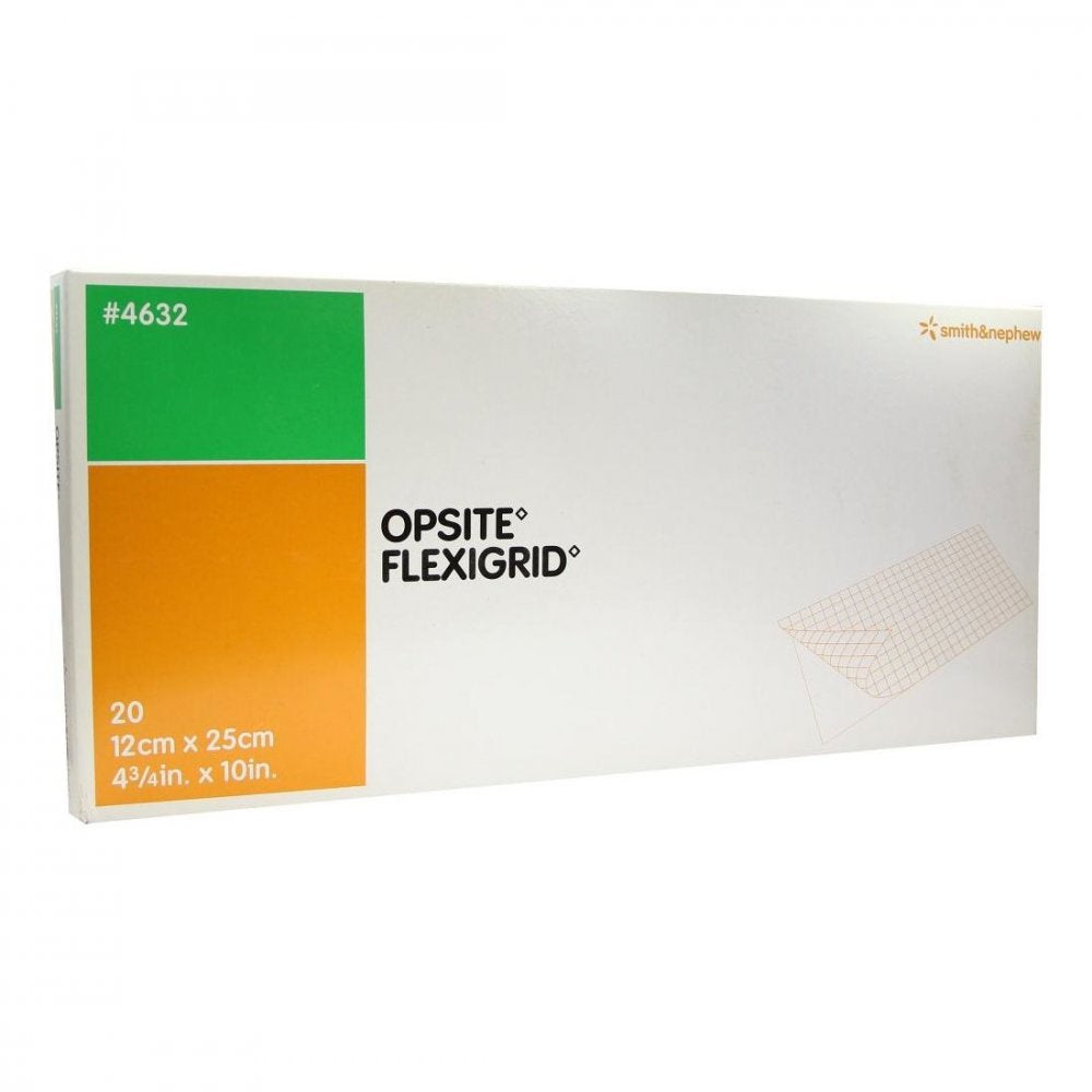 Das Produktfoto zeigt Opsite Flexigrid Transp.Wundverb.12x25 Cm Steril (20 stk) PZN 03722320