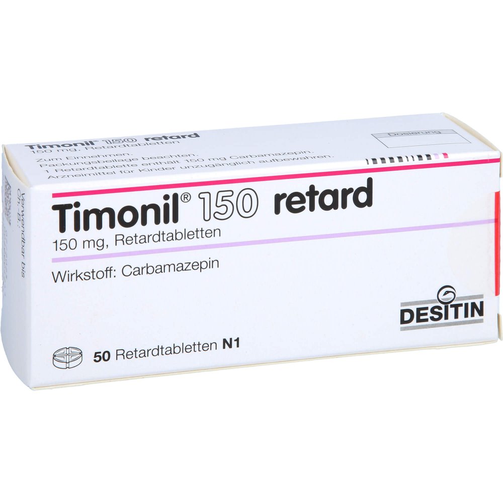 Das Produktfoto zeigt Timonil 150 Retard Tabl. (50 stk) PZN 03724253