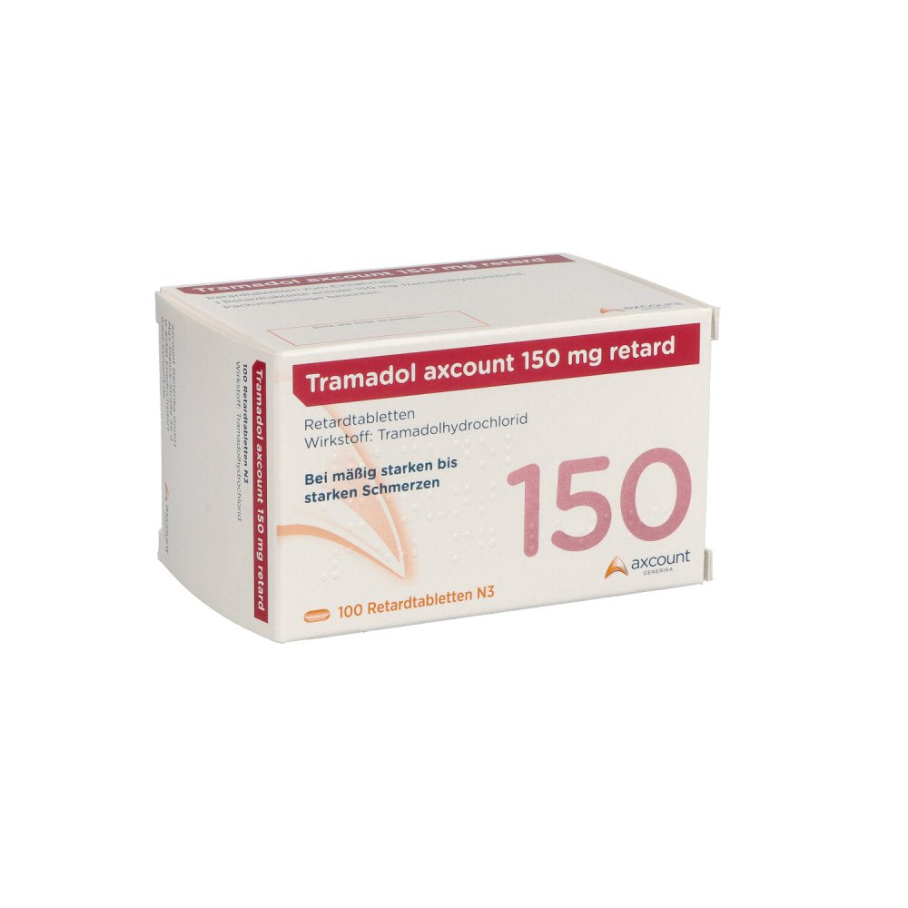 Das Produktfoto zeigt Tramadol Axcount 150 Mg Retard Tabl. (100 stk) PZN 03727493