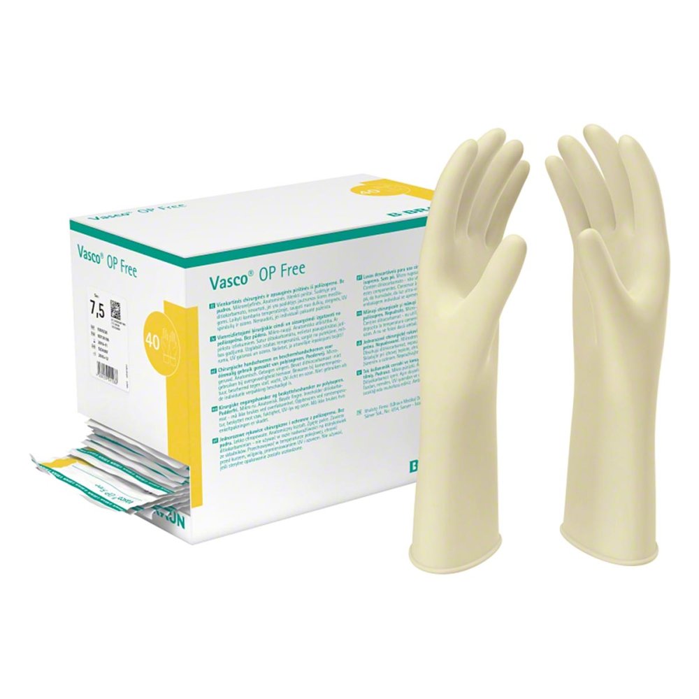 Das Produktfoto zeigt Vasco Op Handschuhe Free Gr.8,5 (2 stk) PZN 03736210