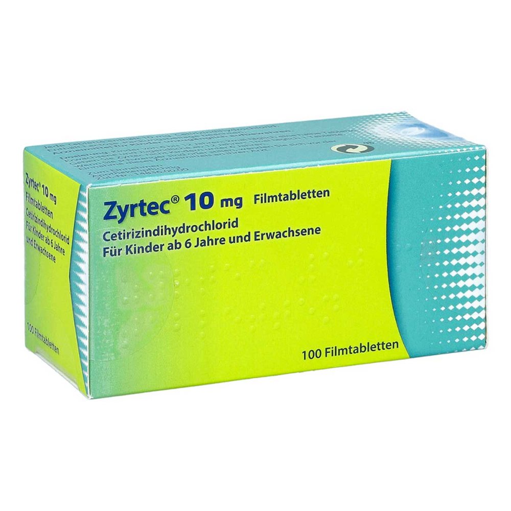 Zyrtec 10 Mg Filmtabletten (100 stk)