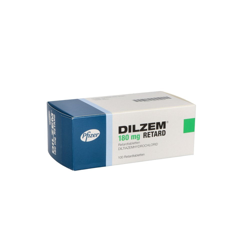 Das Produktfoto zeigt Dilzem 180 Mg Retard Tabl. (100 stk) PZN 03747484