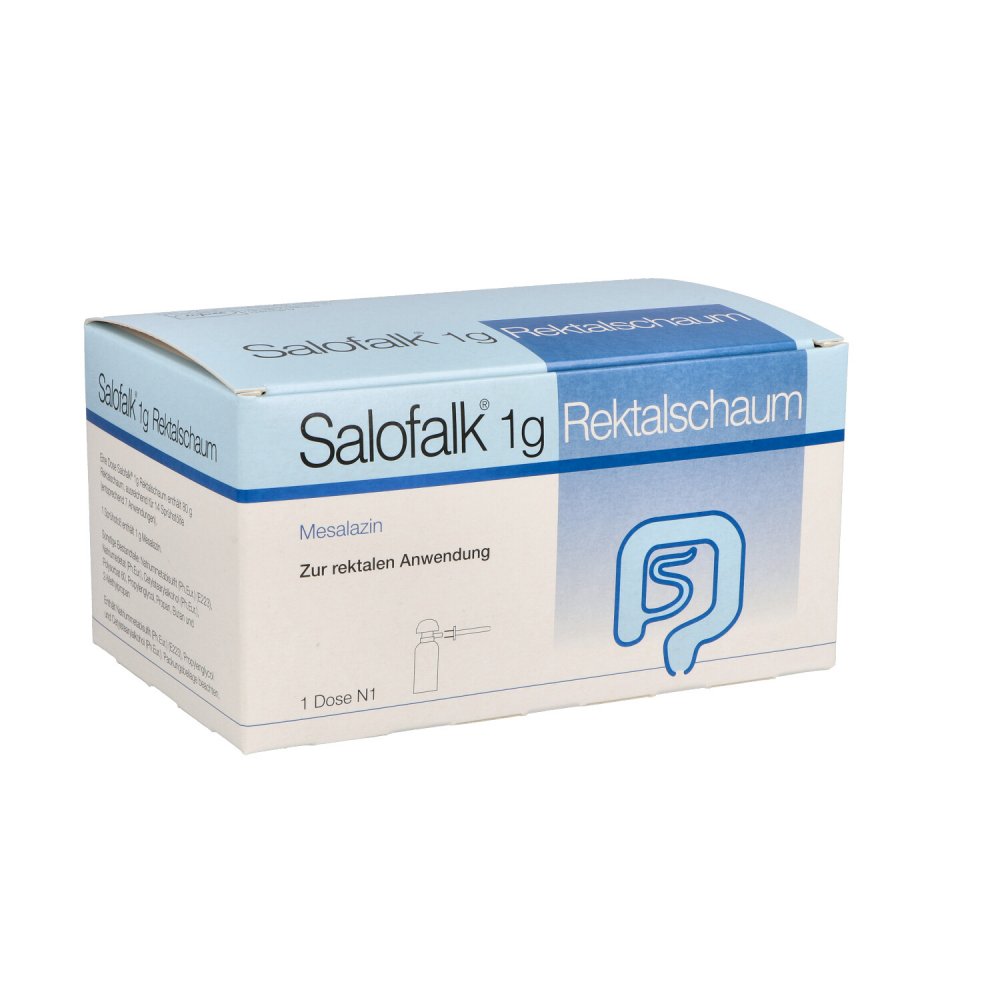 Das Produktfoto zeigt Salofalk 1 G Rektalschaum 1x14 Hub (80 g) PZN 03755302