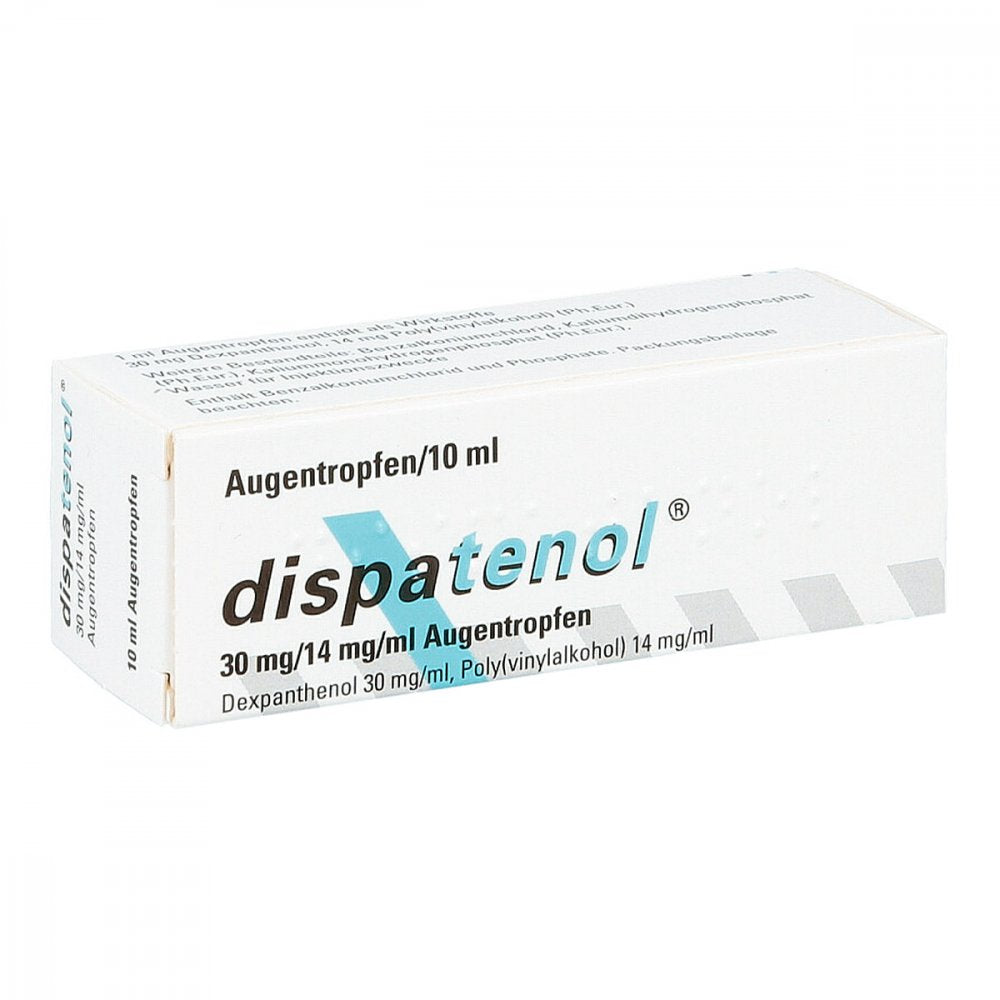 Das Produktfoto zeigt Dispatenol Augentropfen (10 ml) PZN 03756164