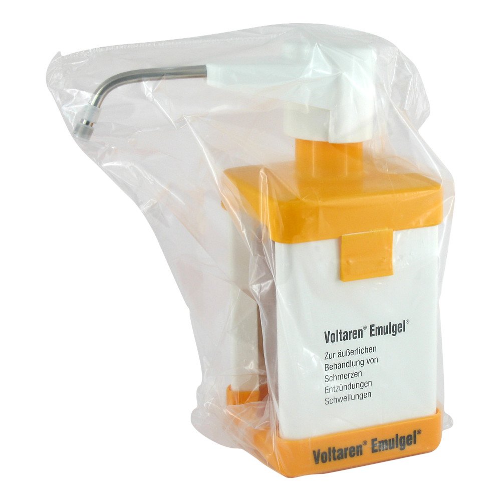 Das Produktfoto zeigt Voltaren Emulgel Spendergehäuse Leer (1 stk) PZN 03780760