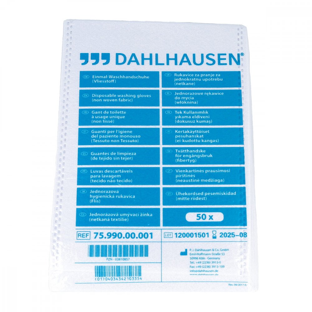 Waschhandschuhe Flauschvlies 14,5x22 Cm (50 stk)