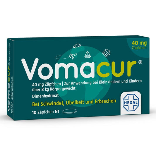 Vomacur 40 Suppositorien (10 stk)