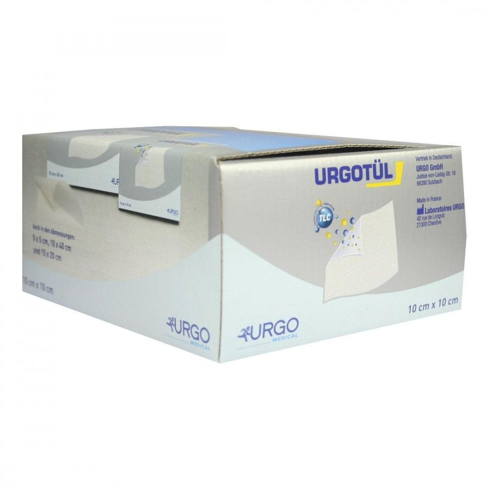 Das Produktfoto zeigt Urgotül 10x10 Cm Wundgaze Spender (120 stk) PZN 03824121