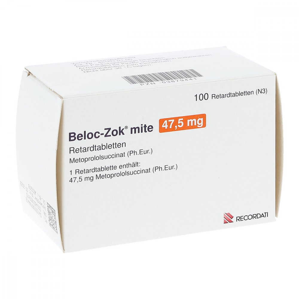 Beloc-Zok Mite 47,5 Mg Retardtabletten (100 stk)