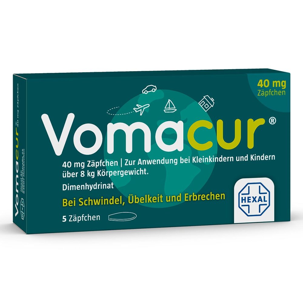 Vomacur 40 Suppositorien (5 stk)