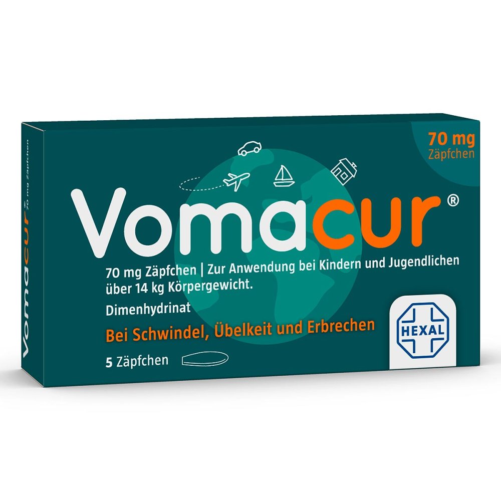 Vomacur 70 Suppositorien (5 stk)