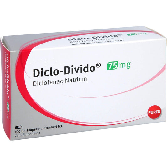 Das Produktfoto zeigt Diclo Divido Retardkapseln (100 stk) PZN 03892588