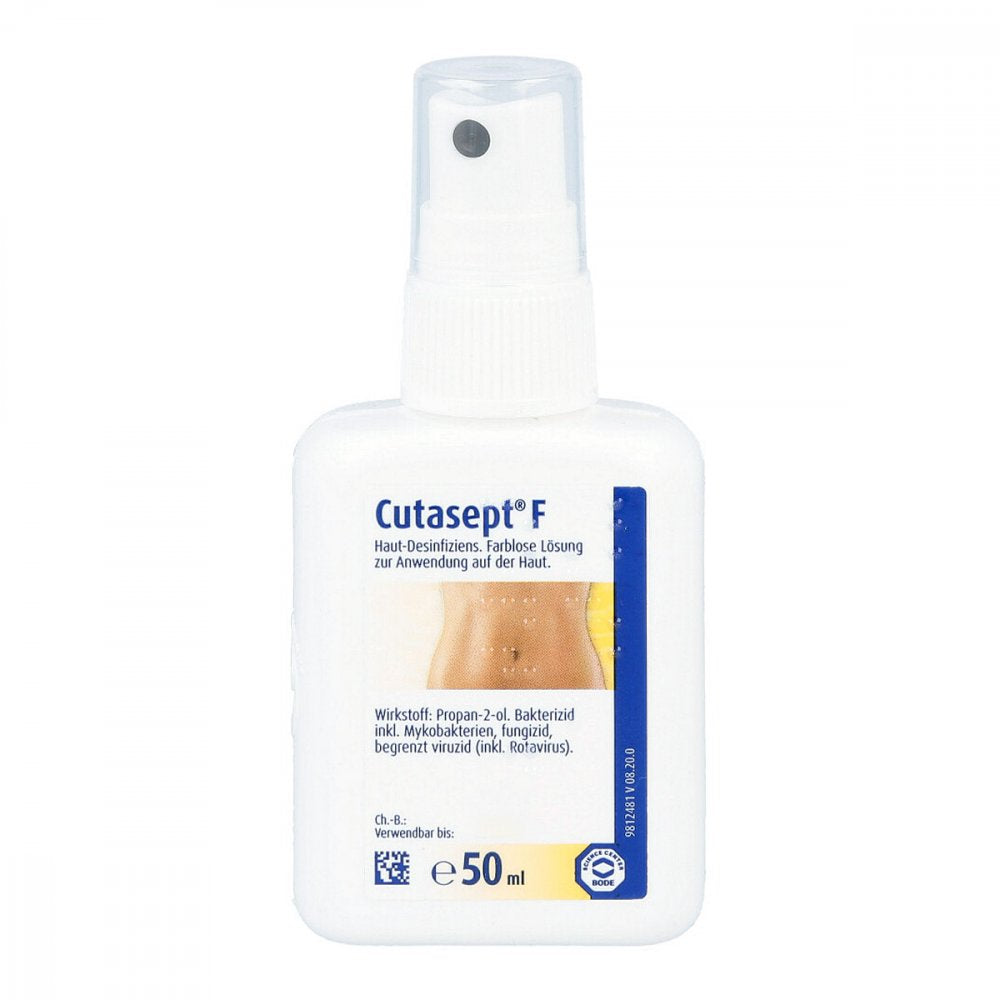 Das Produktfoto zeigt Cutasept F Lösung (50 ml) PZN 03917265
