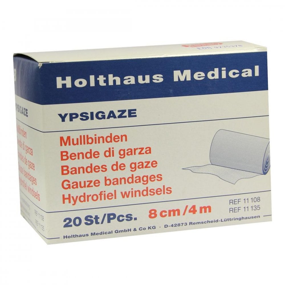 Mullbinden Din 8 Cmx4 M (20 stk)