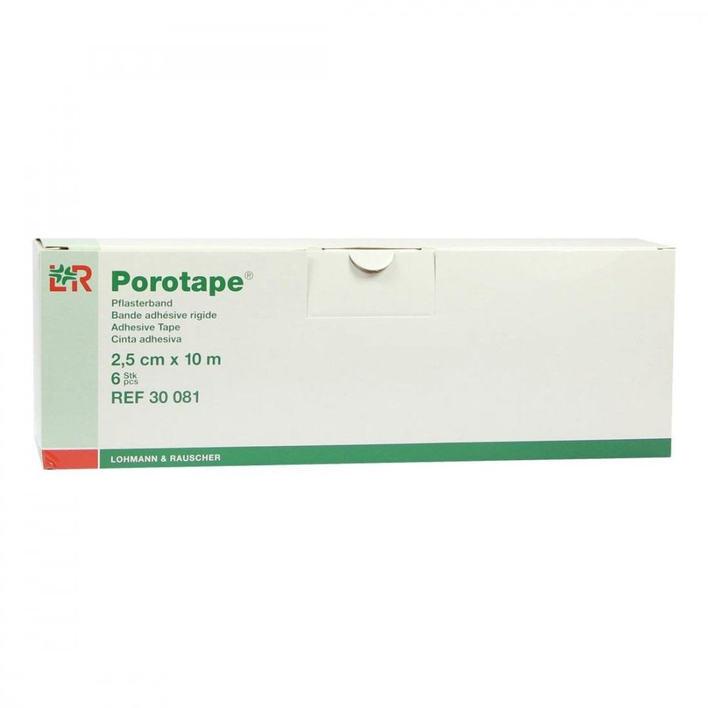 Porotape 2,5 Cmx10 M (6 stk)