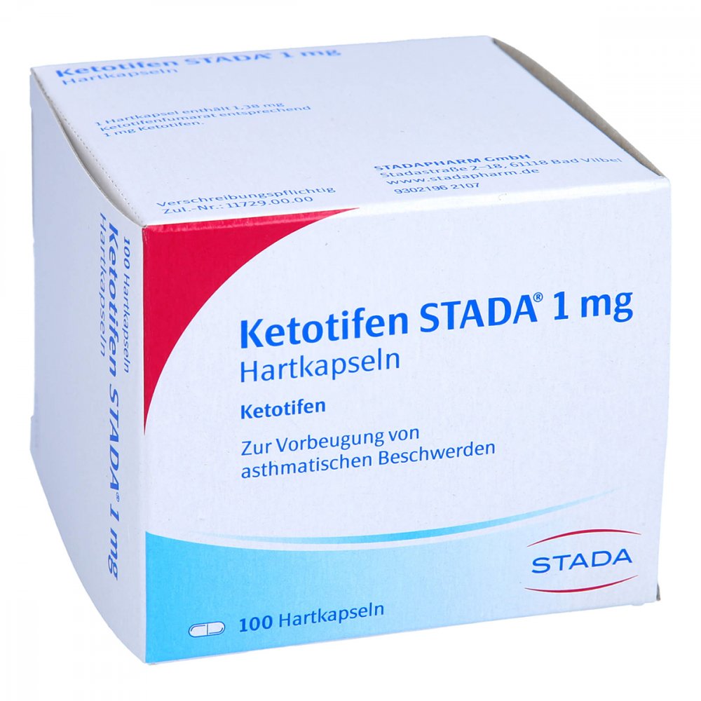 Ketotifen Stada 1 Mg Hartkapseln (100 stk)