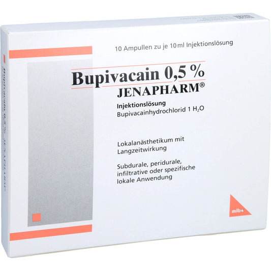 Bupivacain 0,5% Jenapharm Ampullen (10X10 ml)