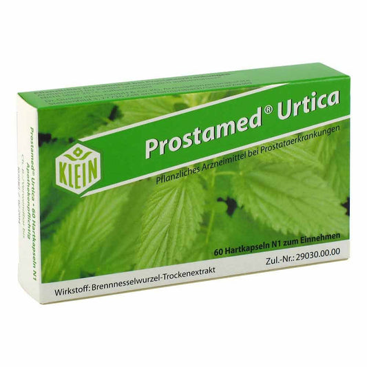 Das Produktfoto zeigt Prostamed Urtica Kapseln (60 stk) PZN 04004609