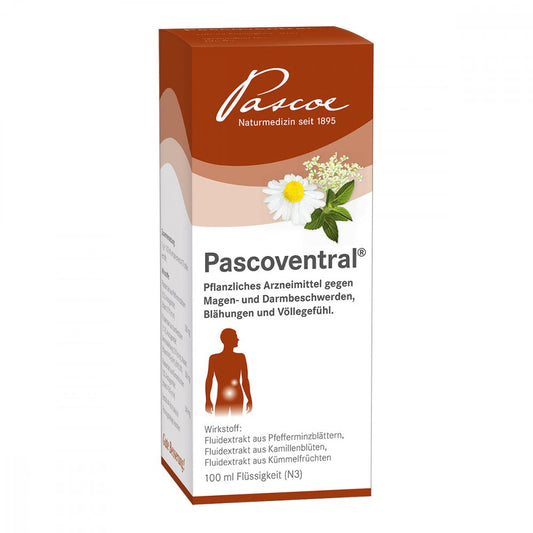 Das Produktfoto zeigt Pascoventral Flüssig (100 ml) PZN 04008470