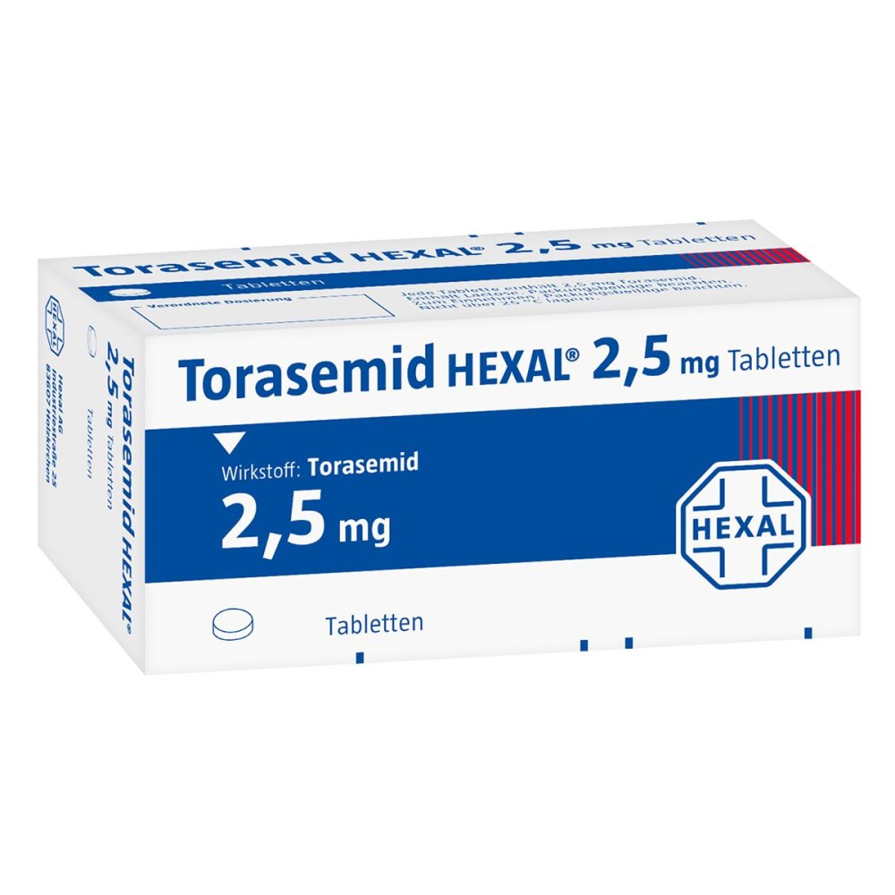 Torasemid Hexal 2,5 Mg Tabletten (100 stk)