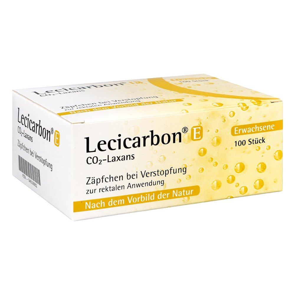 Lecicarbon E Co2 Laxans Erwachsenensuppositorien (100 stk)