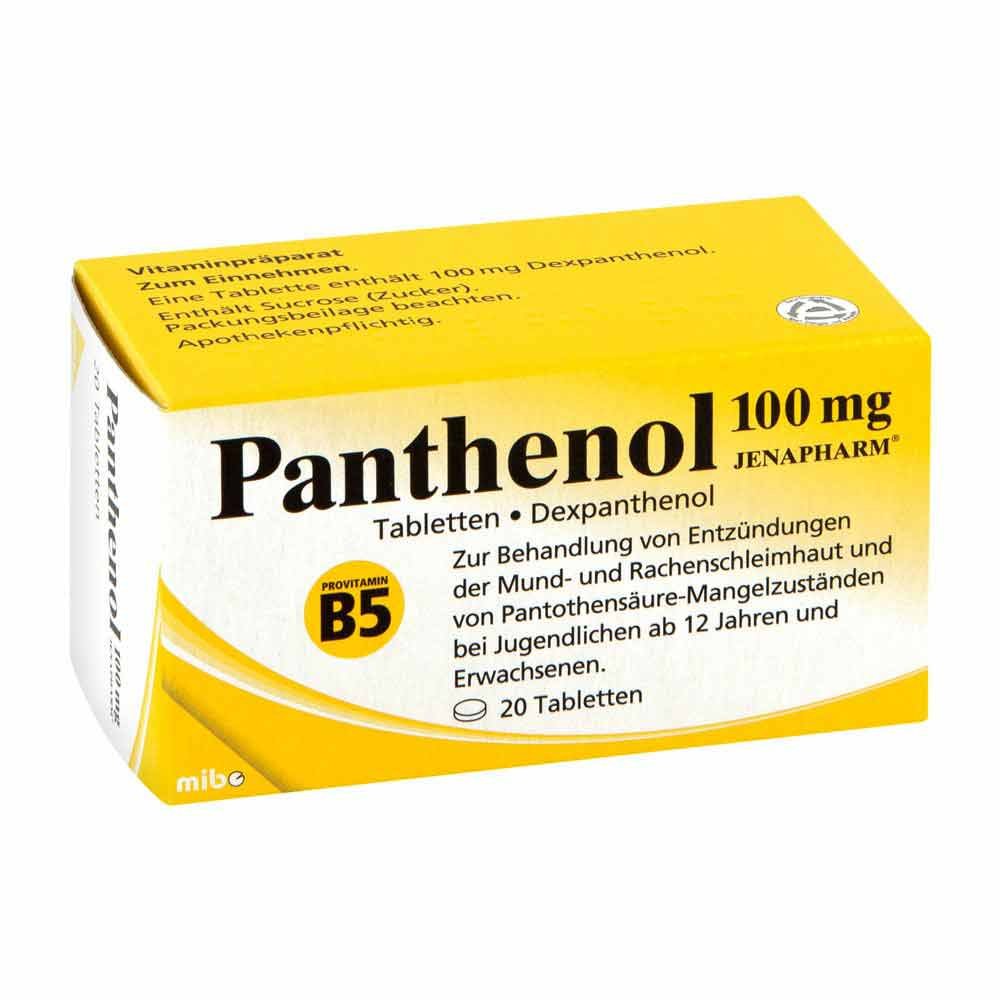 Panthenol 100 Mg Jenapharm Tabletten (20 stk)
