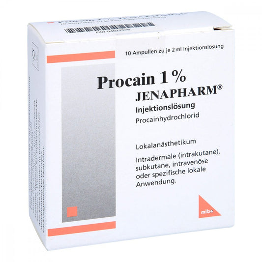 Procain 1% Jenapharm Injektionslösung Ampullen (10X2 ml)