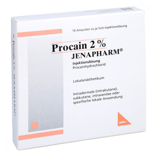 Procain 2% Jenapharm Injektionslösung Ampullen (10X5 ml)