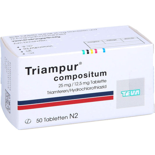 Das Produktfoto zeigt Triampur Comp. Tabletten (50 stk) PZN 04027711