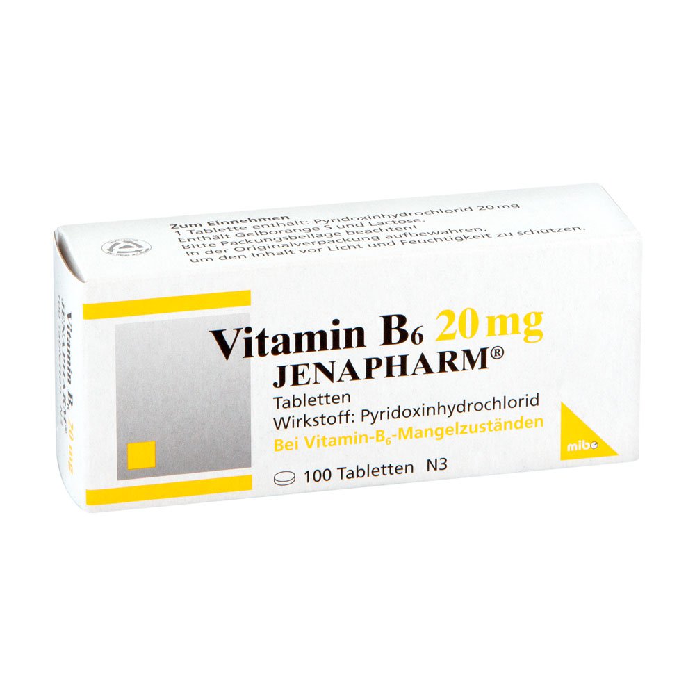 Vitamin B6 20 Mg Jenapharm Tabletten (100 stk)