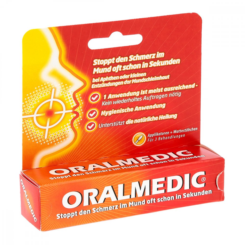 Das Produktfoto zeigt Oralmedic Applikatoren (3 stk) PZN 04042857
