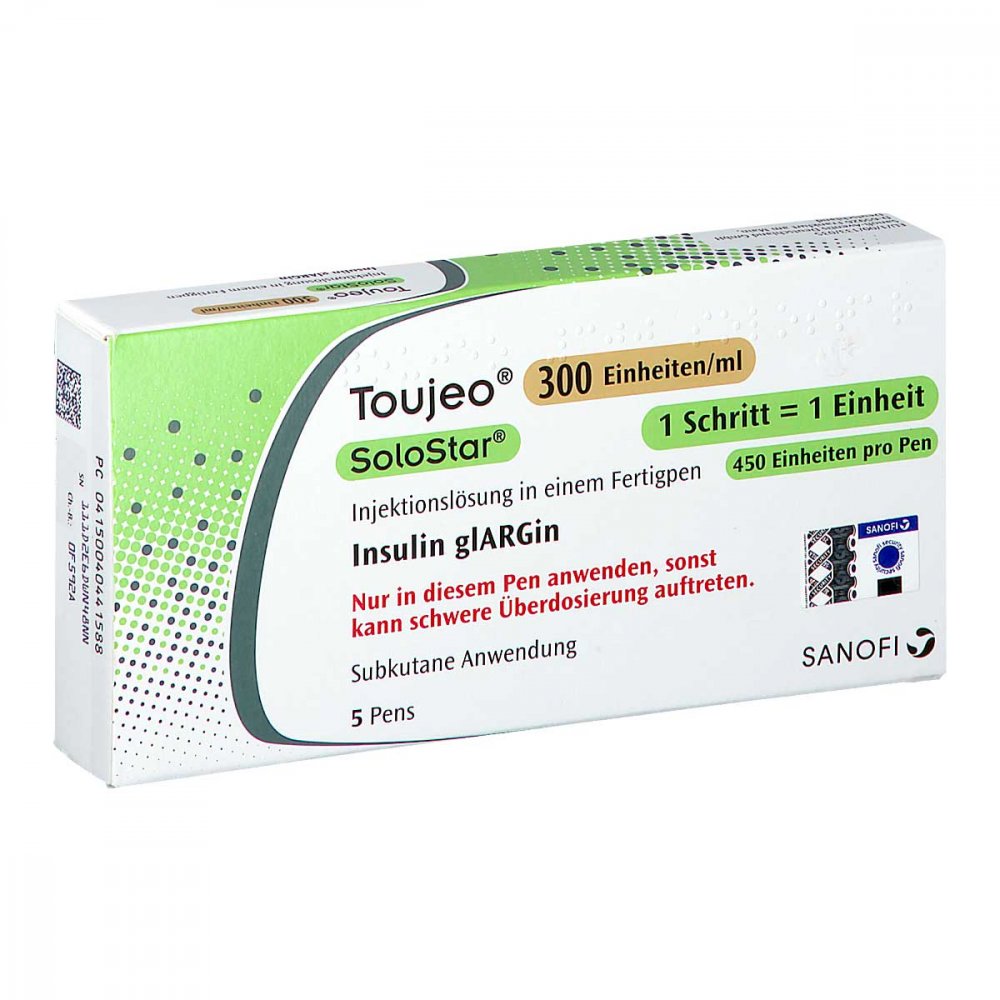 Toujeo 300 E/Ml Solostar Inj.-Lsg.I.E.Fertigpen (5X1.5 ml)