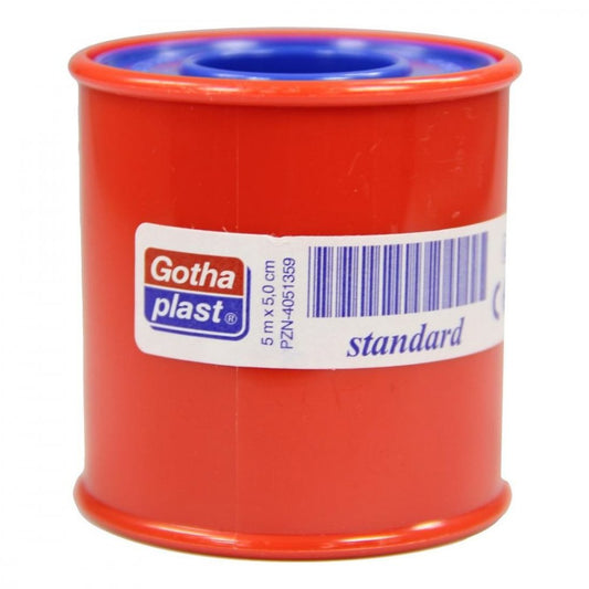 Das Produktfoto zeigt Gothaplast Heftpfl.Stand.5 Cmx5 M (1 stk) PZN 04051359