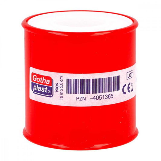 Das Produktfoto zeigt Gothaplast Heftpfl.Vlies 5 Cmx10 M (1 stk) PZN 04051365
