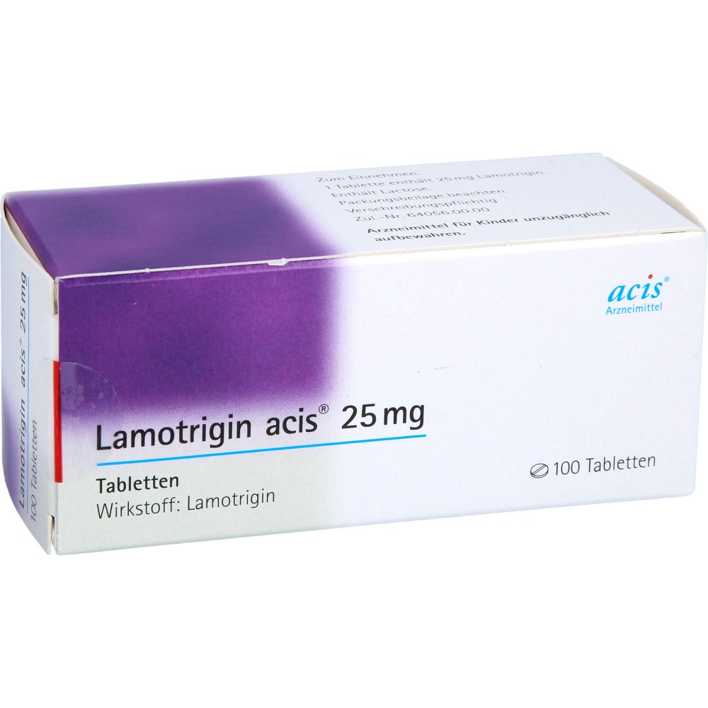 Das Produktfoto zeigt Lamotrigin Acis 25 Mg Tabletten (100 stk) PZN 04051796