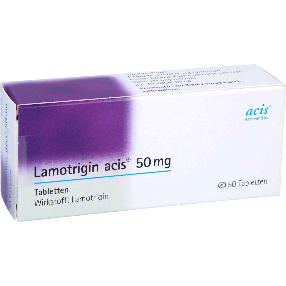 Das Produktfoto zeigt Lamotrigin Acis 50 Mg Tabletten (50 stk) PZN 04051810