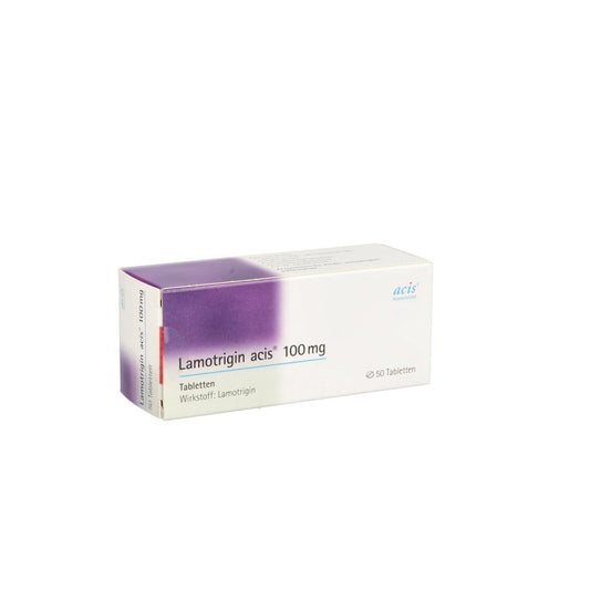 Das Produktfoto zeigt Lamotrigin Acis 100 Mg Tabletten (50 stk) PZN 04051856