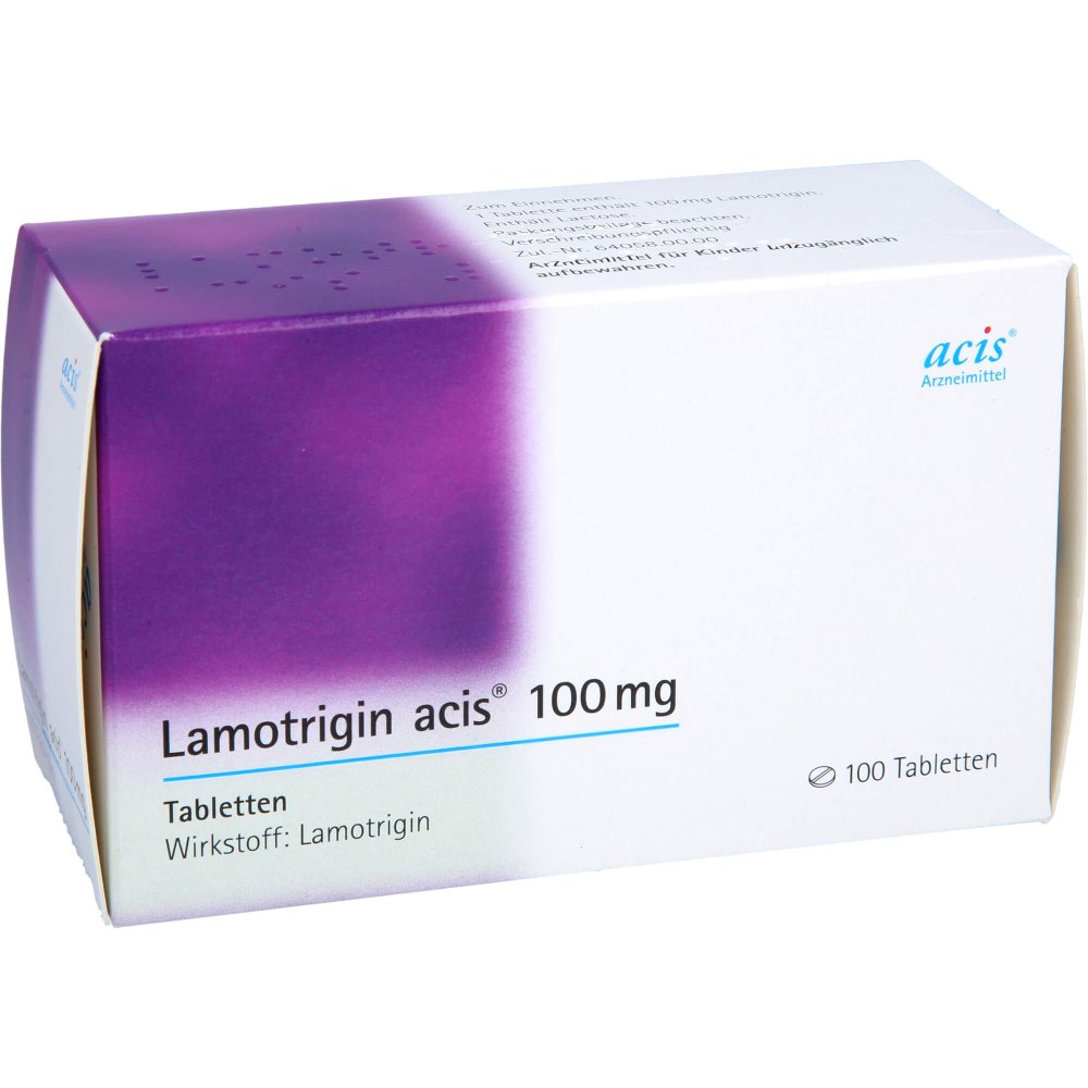Das Produktfoto zeigt Lamotrigin Acis 100 Mg Tabletten (100 stk) PZN 04051862