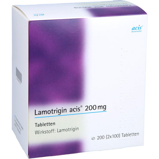 Das Produktfoto zeigt Lamotrigin Acis 200 Mg Tabletten (200 stk) PZN 04051916