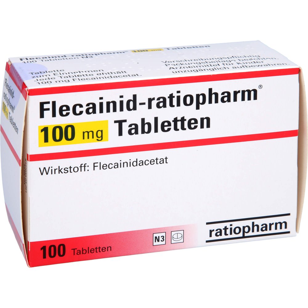 Das Produktfoto zeigt Flecainid-Ratiopharm 100 Mg Tabletten (100 stk) PZN 04074225