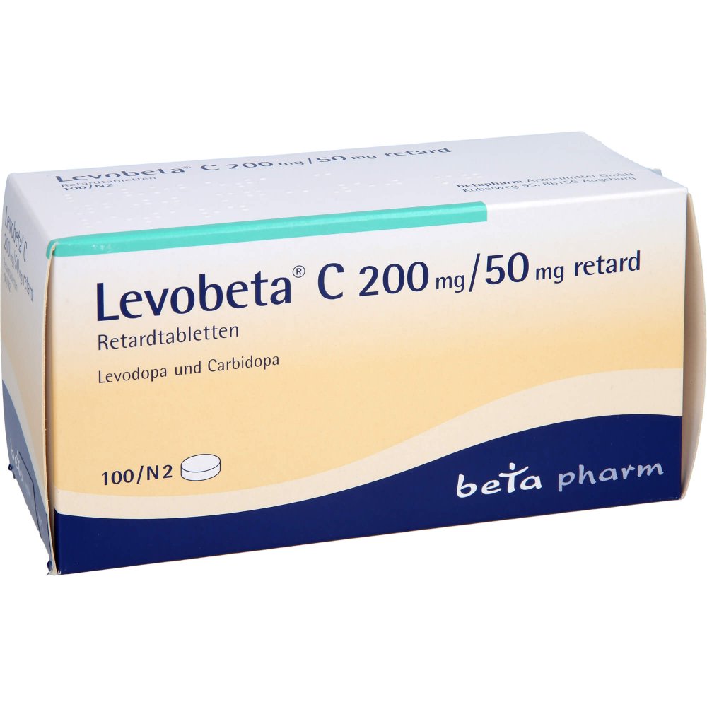 Das Produktfoto zeigt Levobeta C 200mg/50mg Retard Tabl. (100 stk) PZN 04074685