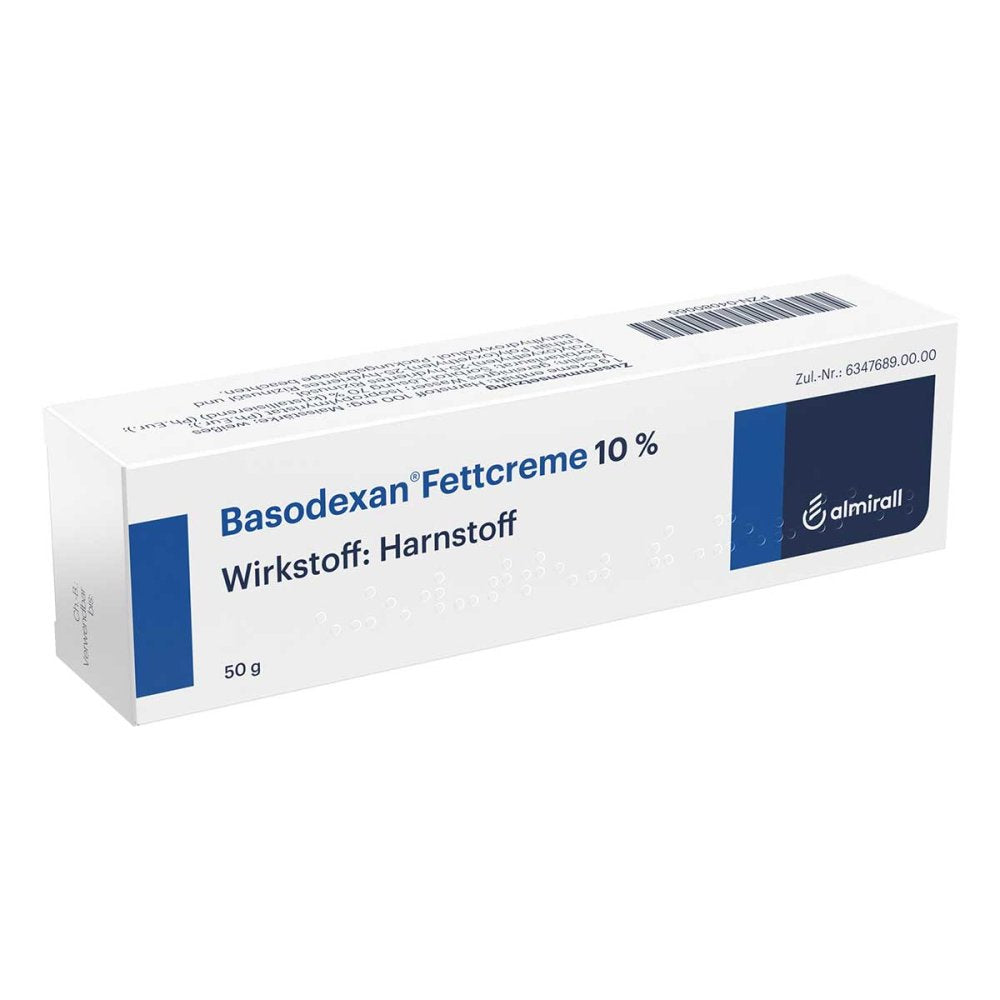 Das Produktfoto zeigt Basodexan Fettcreme (50 g) PZN 04080065