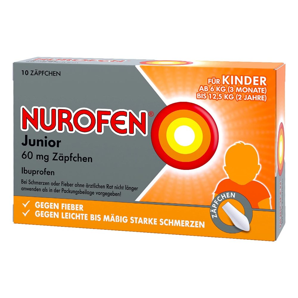 Nurofen Junior 60 Mg Zäpfchen (10 stk)