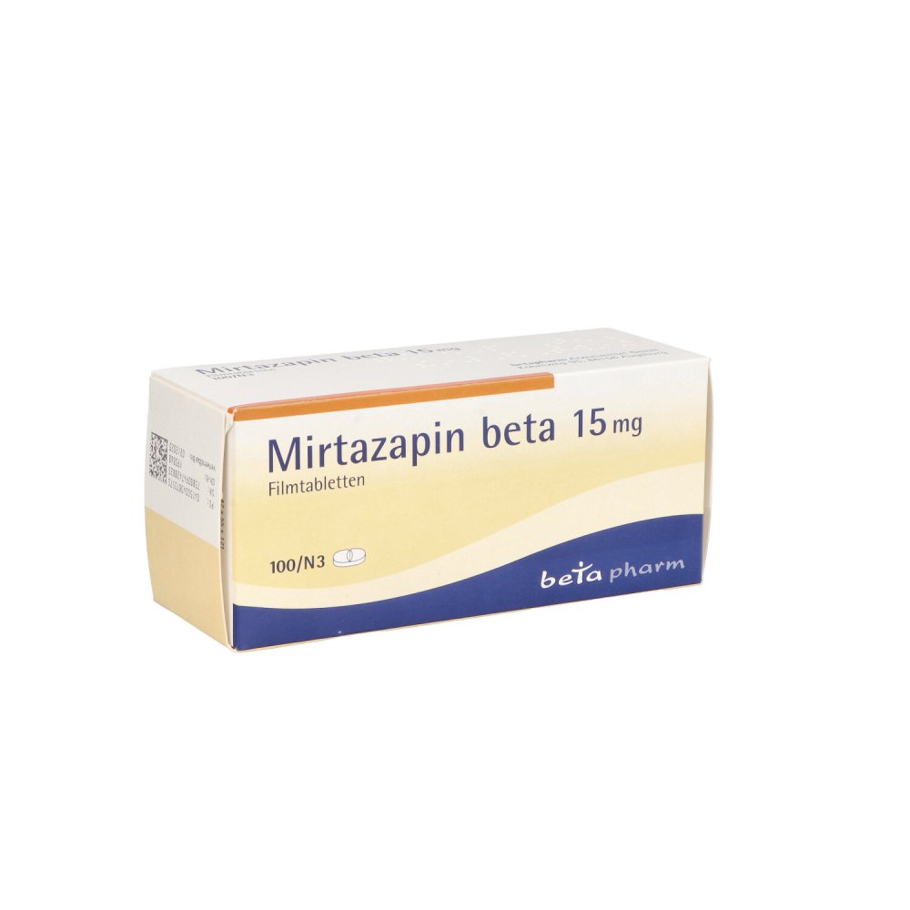 Mirtazapin Beta 15 Mg Filmtabletten (100 stk)