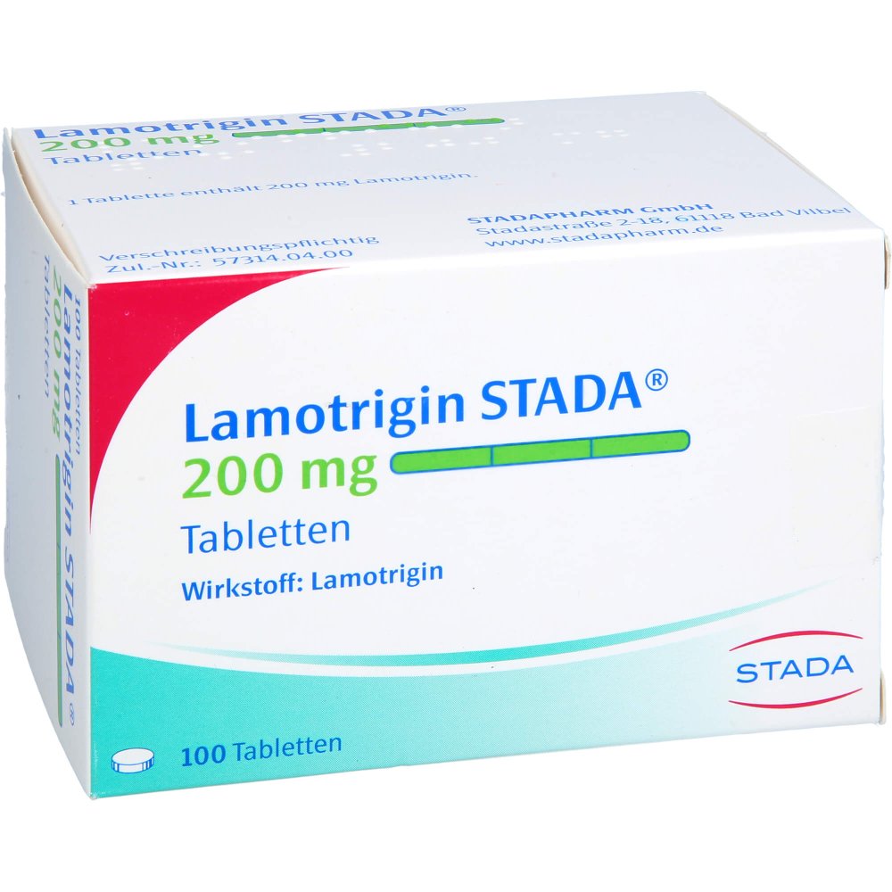 Das Produktfoto zeigt Lamotrigin Stada 200 Mg Tabletten (100 stk) PZN 04087819