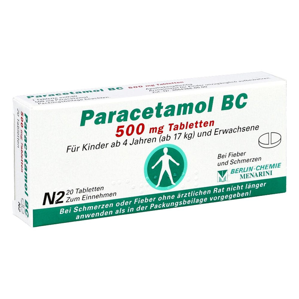 Paracetamol Bc 500 Mg Tabletten (20 stk)
