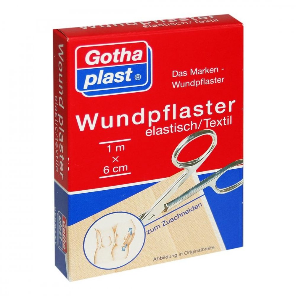 Das Produktfoto zeigt Gothaplast Wundpfl.Elast.6 Cmx1 M Euroaufhänger (1 stk) PZN 04092192